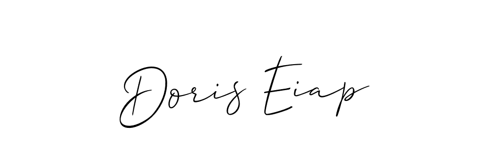 Design your own signature with our free online signature maker. With this signature software, you can create a handwritten (Allison_Script) signature for name Doris Eiap. Doris Eiap signature style 2 images and pictures png