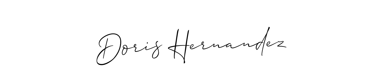 It looks lik you need a new signature style for name Doris Hernandez. Design unique handwritten (Allison_Script) signature with our free signature maker in just a few clicks. Doris Hernandez signature style 2 images and pictures png