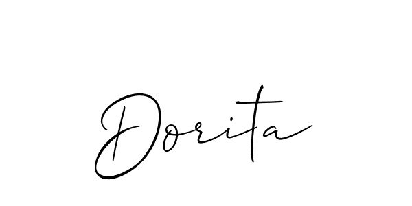Dorita stylish signature style. Best Handwritten Sign (Allison_Script) for my name. Handwritten Signature Collection Ideas for my name Dorita. Dorita signature style 2 images and pictures png