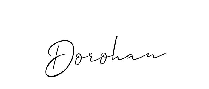 Also we have Dorohan name is the best signature style. Create professional handwritten signature collection using Allison_Script autograph style. Dorohan signature style 2 images and pictures png