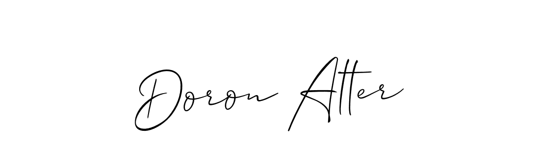 You should practise on your own different ways (Allison_Script) to write your name (Doron Alter) in signature. don't let someone else do it for you. Doron Alter signature style 2 images and pictures png