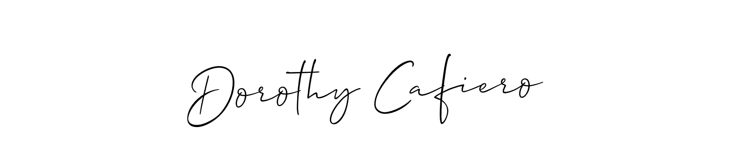 Make a beautiful signature design for name Dorothy Cafiero. With this signature (Allison_Script) style, you can create a handwritten signature for free. Dorothy Cafiero signature style 2 images and pictures png