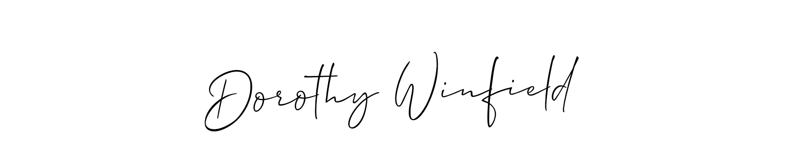 Make a beautiful signature design for name Dorothy Winfield. Use this online signature maker to create a handwritten signature for free. Dorothy Winfield signature style 2 images and pictures png