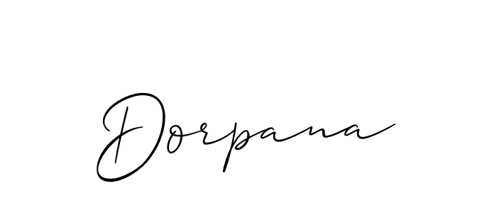 You should practise on your own different ways (Allison_Script) to write your name (Dorpana) in signature. don't let someone else do it for you. Dorpana signature style 2 images and pictures png