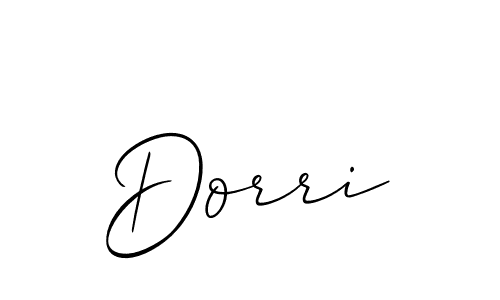The best way (Allison_Script) to make a short signature is to pick only two or three words in your name. The name Dorri include a total of six letters. For converting this name. Dorri signature style 2 images and pictures png