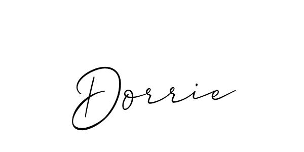 Allison_Script is a professional signature style that is perfect for those who want to add a touch of class to their signature. It is also a great choice for those who want to make their signature more unique. Get Dorrie name to fancy signature for free. Dorrie signature style 2 images and pictures png