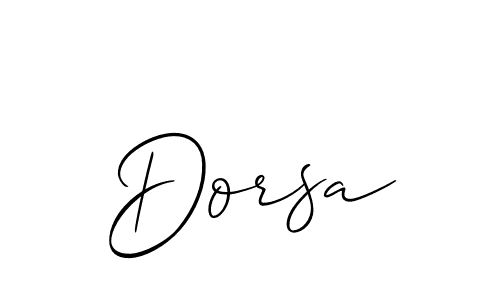 The best way (Allison_Script) to make a short signature is to pick only two or three words in your name. The name Dorsa include a total of six letters. For converting this name. Dorsa signature style 2 images and pictures png