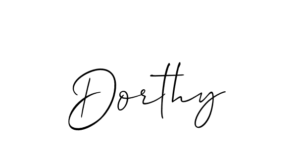 Dorthy stylish signature style. Best Handwritten Sign (Allison_Script) for my name. Handwritten Signature Collection Ideas for my name Dorthy. Dorthy signature style 2 images and pictures png