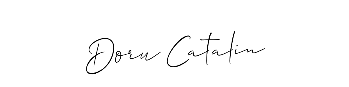 Doru Catalin stylish signature style. Best Handwritten Sign (Allison_Script) for my name. Handwritten Signature Collection Ideas for my name Doru Catalin. Doru Catalin signature style 2 images and pictures png