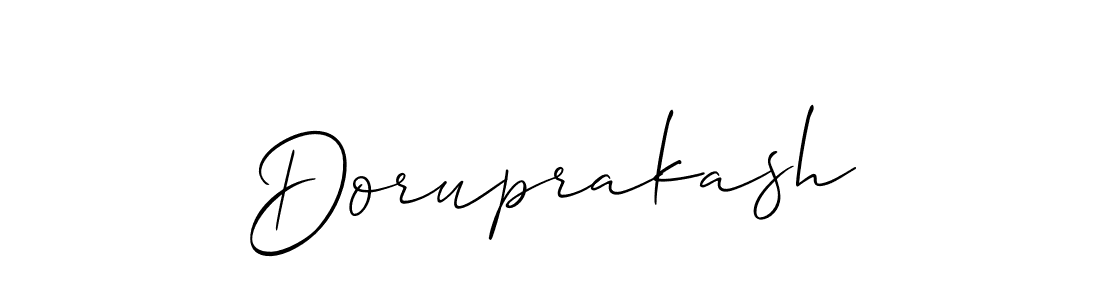 Also we have Doruprakash name is the best signature style. Create professional handwritten signature collection using Allison_Script autograph style. Doruprakash signature style 2 images and pictures png