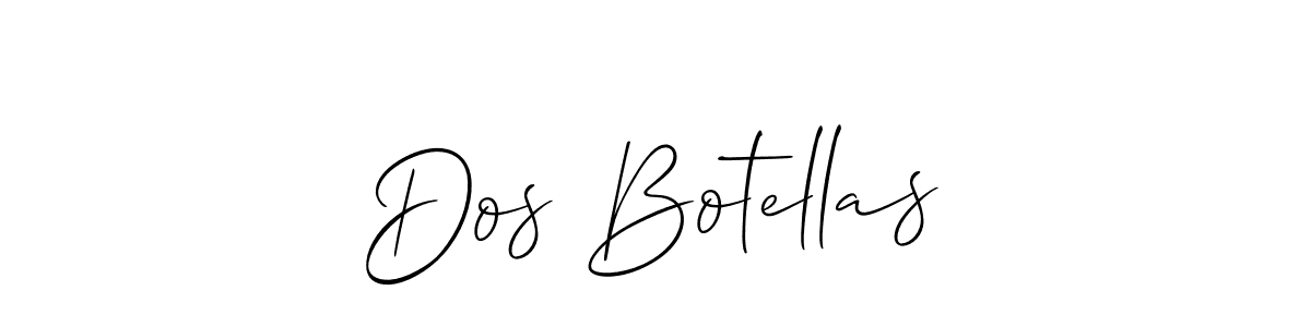 Once you've used our free online signature maker to create your best signature Allison_Script style, it's time to enjoy all of the benefits that Dos Botellas name signing documents. Dos Botellas signature style 2 images and pictures png