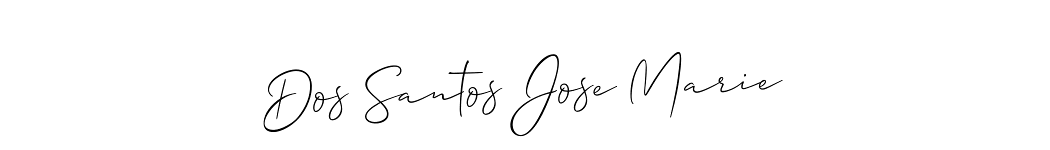 How to make Dos Santos Jose Marie signature? Allison_Script is a professional autograph style. Create handwritten signature for Dos Santos Jose Marie name. Dos Santos Jose Marie signature style 2 images and pictures png