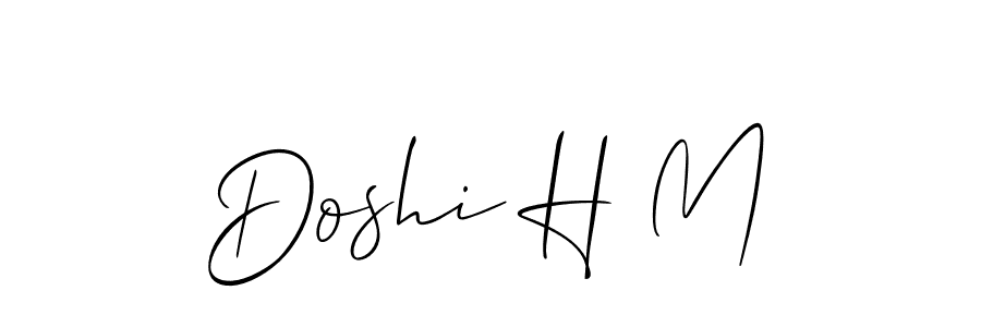 How to make Doshi H M signature? Allison_Script is a professional autograph style. Create handwritten signature for Doshi H M name. Doshi H M signature style 2 images and pictures png