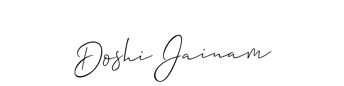 Doshi Jainam stylish signature style. Best Handwritten Sign (Allison_Script) for my name. Handwritten Signature Collection Ideas for my name Doshi Jainam. Doshi Jainam signature style 2 images and pictures png