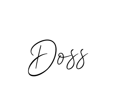 How to make Doss signature? Allison_Script is a professional autograph style. Create handwritten signature for Doss name. Doss signature style 2 images and pictures png