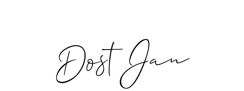 Once you've used our free online signature maker to create your best signature Allison_Script style, it's time to enjoy all of the benefits that Dost Jan name signing documents. Dost Jan signature style 2 images and pictures png