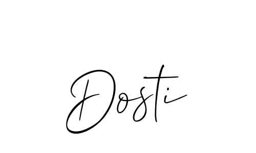 How to Draw Dosti signature style? Allison_Script is a latest design signature styles for name Dosti. Dosti signature style 2 images and pictures png