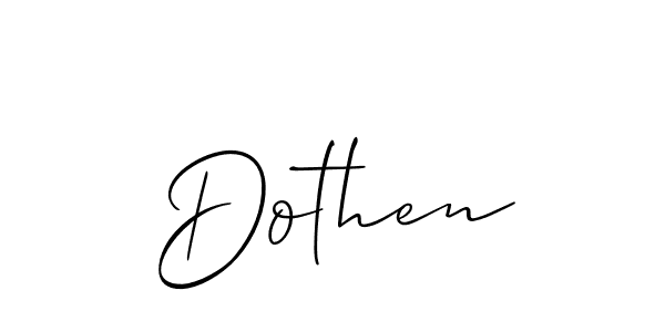 Check out images of Autograph of Dothen name. Actor Dothen Signature Style. Allison_Script is a professional sign style online. Dothen signature style 2 images and pictures png