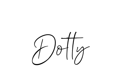 Make a beautiful signature design for name Dotty. With this signature (Allison_Script) style, you can create a handwritten signature for free. Dotty signature style 2 images and pictures png