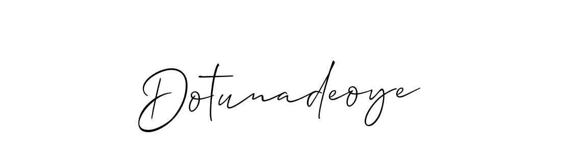 Best and Professional Signature Style for Dotunadeoye. Allison_Script Best Signature Style Collection. Dotunadeoye signature style 2 images and pictures png