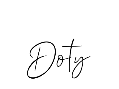 How to make Doty signature? Allison_Script is a professional autograph style. Create handwritten signature for Doty name. Doty signature style 2 images and pictures png