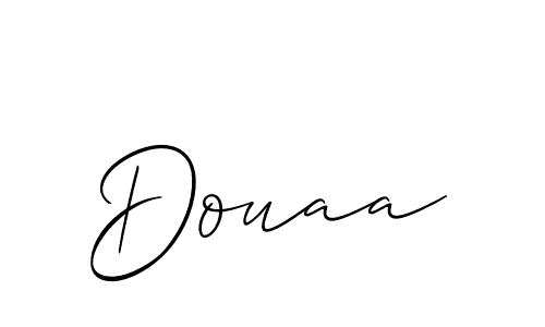 How to make Douaa signature? Allison_Script is a professional autograph style. Create handwritten signature for Douaa name. Douaa signature style 2 images and pictures png