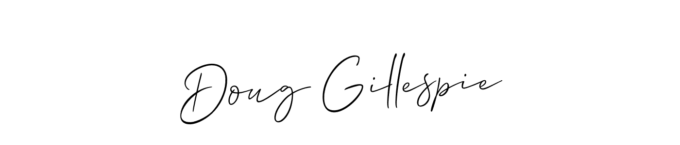 How to make Doug Gillespie signature? Allison_Script is a professional autograph style. Create handwritten signature for Doug Gillespie name. Doug Gillespie signature style 2 images and pictures png