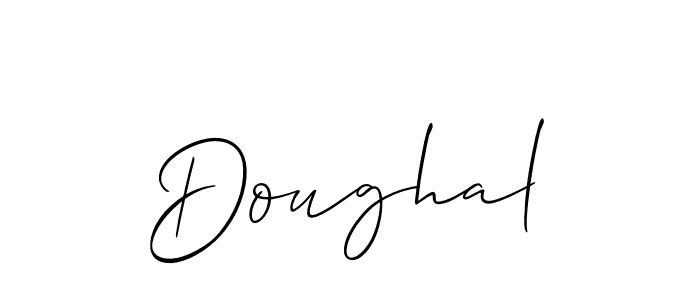 It looks lik you need a new signature style for name Doughal. Design unique handwritten (Allison_Script) signature with our free signature maker in just a few clicks. Doughal signature style 2 images and pictures png