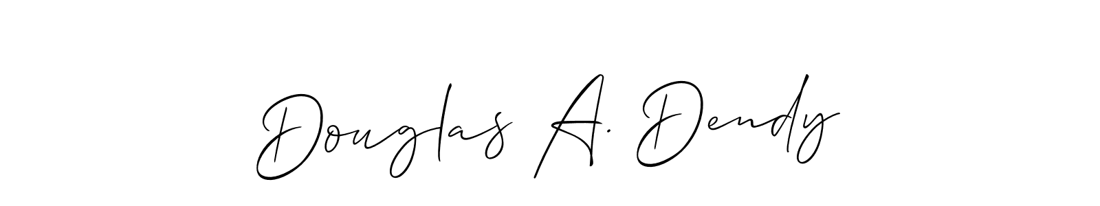 Similarly Allison_Script is the best handwritten signature design. Signature creator online .You can use it as an online autograph creator for name Douglas A. Dendy. Douglas A. Dendy signature style 2 images and pictures png