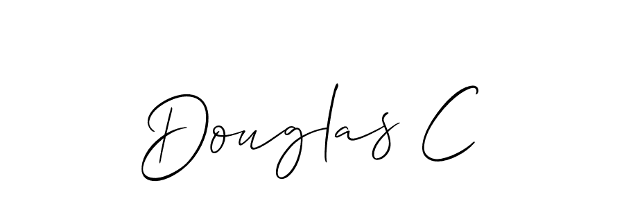 Also we have Douglas C name is the best signature style. Create professional handwritten signature collection using Allison_Script autograph style. Douglas C signature style 2 images and pictures png