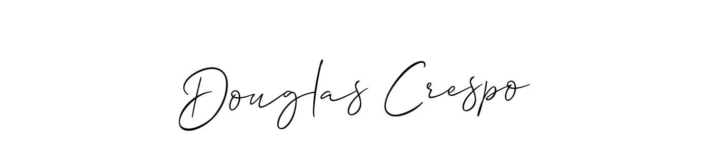 Allison_Script is a professional signature style that is perfect for those who want to add a touch of class to their signature. It is also a great choice for those who want to make their signature more unique. Get Douglas Crespo name to fancy signature for free. Douglas Crespo signature style 2 images and pictures png