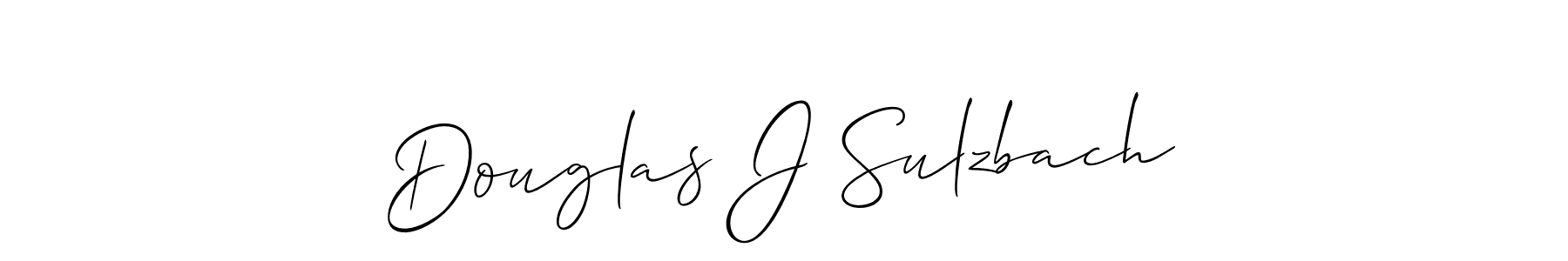 Also we have Douglas J Sulzbach name is the best signature style. Create professional handwritten signature collection using Allison_Script autograph style. Douglas J Sulzbach signature style 2 images and pictures png