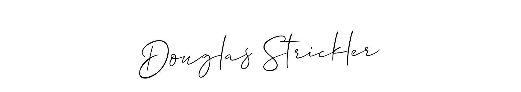 How to make Douglas Strickler name signature. Use Allison_Script style for creating short signs online. This is the latest handwritten sign. Douglas Strickler signature style 2 images and pictures png