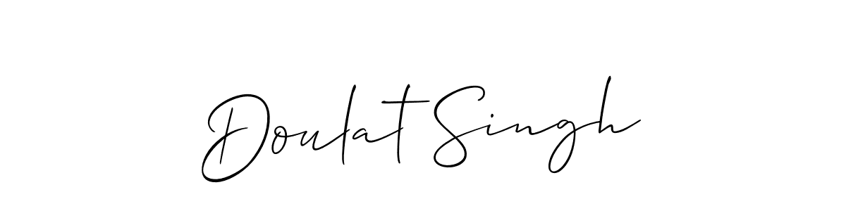 Also we have Doulat Singh name is the best signature style. Create professional handwritten signature collection using Allison_Script autograph style. Doulat Singh signature style 2 images and pictures png