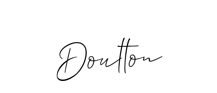 Allison_Script is a professional signature style that is perfect for those who want to add a touch of class to their signature. It is also a great choice for those who want to make their signature more unique. Get Doulton name to fancy signature for free. Doulton signature style 2 images and pictures png