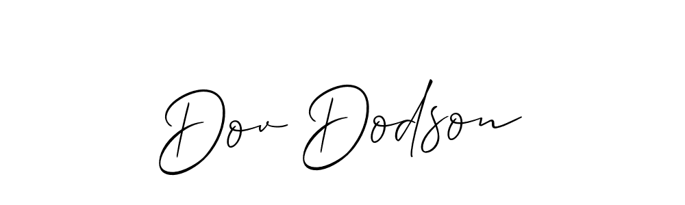 How to Draw Dov Dodson signature style? Allison_Script is a latest design signature styles for name Dov Dodson. Dov Dodson signature style 2 images and pictures png