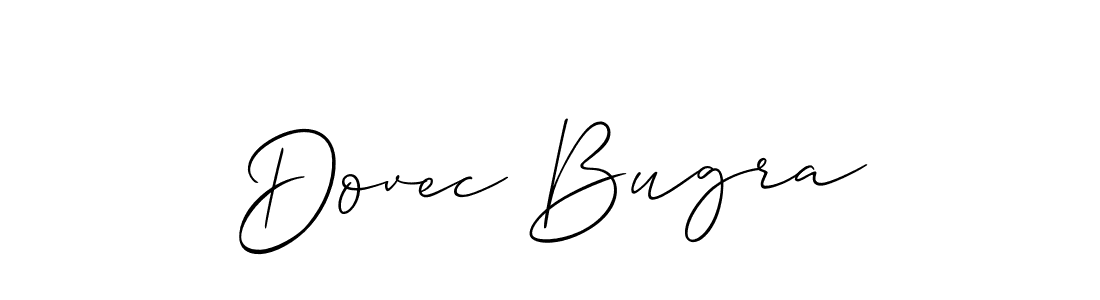 Design your own signature with our free online signature maker. With this signature software, you can create a handwritten (Allison_Script) signature for name Dovec Bugra. Dovec Bugra signature style 2 images and pictures png