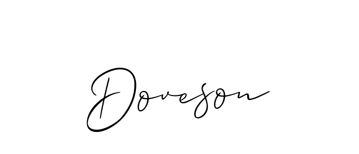 Doveson stylish signature style. Best Handwritten Sign (Allison_Script) for my name. Handwritten Signature Collection Ideas for my name Doveson. Doveson signature style 2 images and pictures png