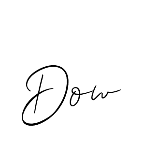 Create a beautiful signature design for name Dow. With this signature (Allison_Script) fonts, you can make a handwritten signature for free. Dow signature style 2 images and pictures png