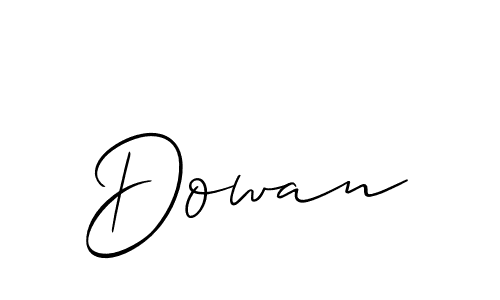 Make a beautiful signature design for name Dowan. Use this online signature maker to create a handwritten signature for free. Dowan signature style 2 images and pictures png