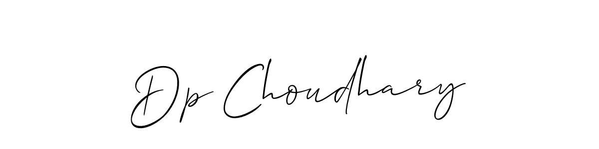 Similarly Allison_Script is the best handwritten signature design. Signature creator online .You can use it as an online autograph creator for name Dp Choudhary. Dp Choudhary signature style 2 images and pictures png