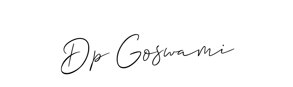 Make a short Dp Goswami signature style. Manage your documents anywhere anytime using Allison_Script. Create and add eSignatures, submit forms, share and send files easily. Dp Goswami signature style 2 images and pictures png