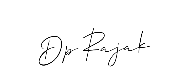 if you are searching for the best signature style for your name Dp Rajak. so please give up your signature search. here we have designed multiple signature styles  using Allison_Script. Dp Rajak signature style 2 images and pictures png