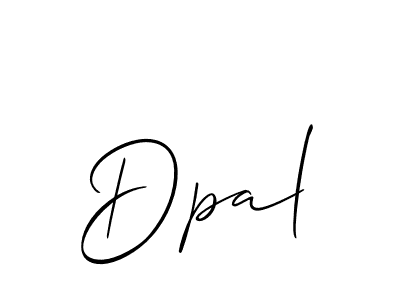 Use a signature maker to create a handwritten signature online. With this signature software, you can design (Allison_Script) your own signature for name Dpal. Dpal signature style 2 images and pictures png