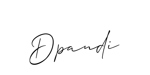 Use a signature maker to create a handwritten signature online. With this signature software, you can design (Allison_Script) your own signature for name Dpandi. Dpandi signature style 2 images and pictures png