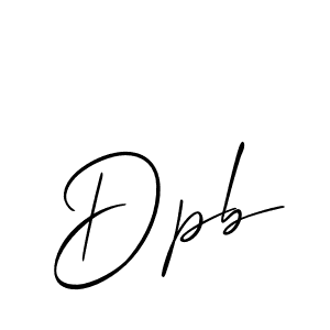 Dpb stylish signature style. Best Handwritten Sign (Allison_Script) for my name. Handwritten Signature Collection Ideas for my name Dpb. Dpb signature style 2 images and pictures png