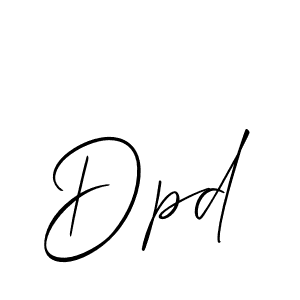 Create a beautiful signature design for name Dpd. With this signature (Allison_Script) fonts, you can make a handwritten signature for free. Dpd signature style 2 images and pictures png