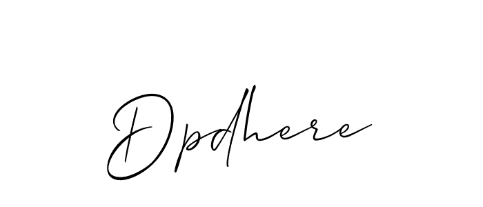 Best and Professional Signature Style for Dpdhere. Allison_Script Best Signature Style Collection. Dpdhere signature style 2 images and pictures png