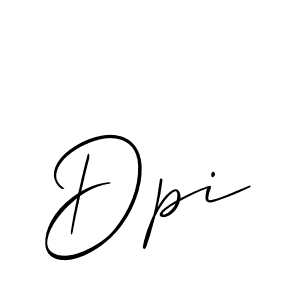 Allison_Script is a professional signature style that is perfect for those who want to add a touch of class to their signature. It is also a great choice for those who want to make their signature more unique. Get Dpi name to fancy signature for free. Dpi signature style 2 images and pictures png