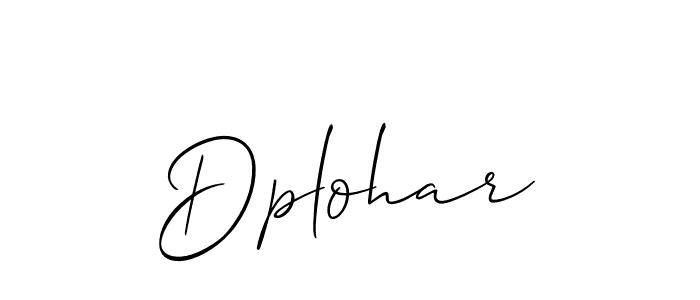 Make a beautiful signature design for name Dplohar. Use this online signature maker to create a handwritten signature for free. Dplohar signature style 2 images and pictures png